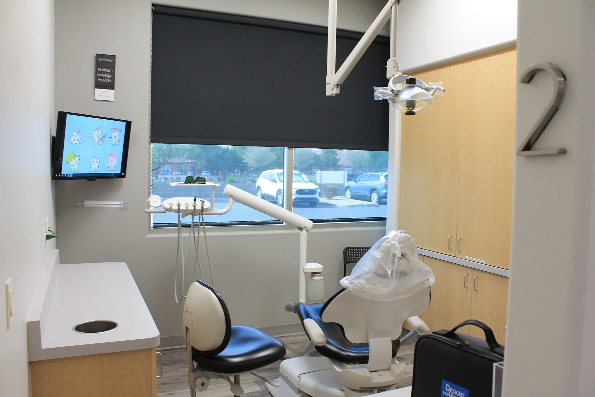Modern operatory with comfortable patient chair